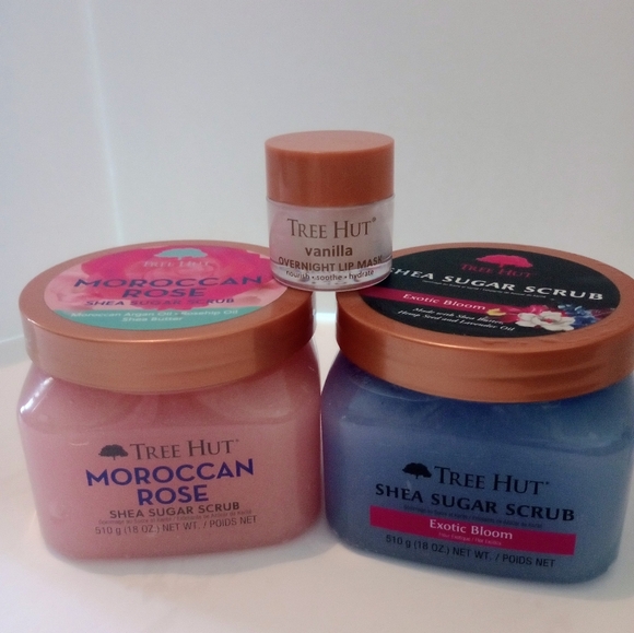 Tree Hut Moroccan Rose and Exotic Bloom Shea Sugar Scrub Set - Picture 1 of 3